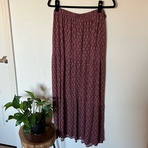 Knox Rose Maroon Maxi Skirt